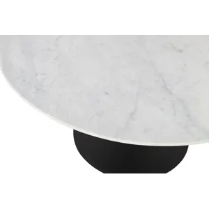 Rowan 54\" Modern Luxury Pedestal Round Marble Dining Table