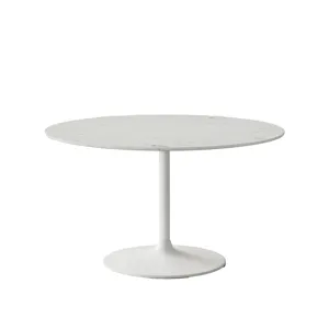 Rowan 54\" Modern Luxury Pedestal Round Marble Dining Table