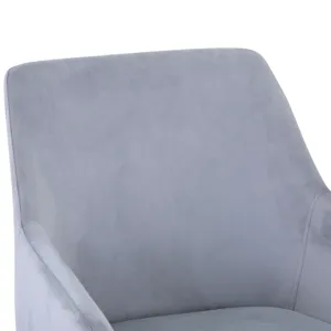 Stella Contemporary Modern Upholstered Platinum Dining Chair With Chrome Legs(Set Of 2)