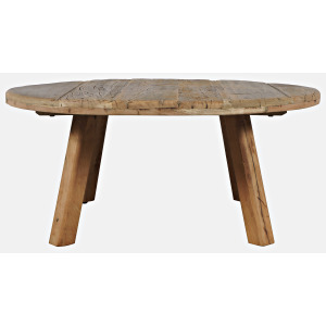 Reclamation Salvaged Wood Round Coffee Table