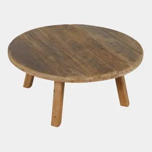 Reclamation 36\" Round Rustic Reclaimed Solid Wood Coffee Table
