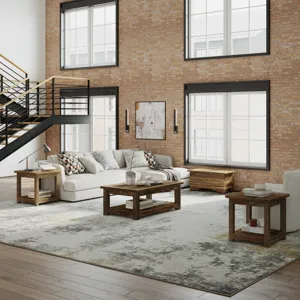 Reclamation Rustic Reclaimed Solid Wood Square End Table With Storage Shelf