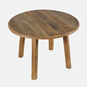 Reclamation 42\" Rustic Reclaimed Solid Wood Round Dining Table