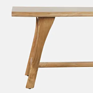 Sedona 54\" Live Edge Rustic Solid Wood Counter Height Trestle Bench