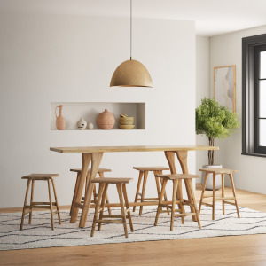 Sedona Wood Stool 2 Per Carton