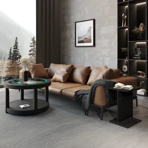 Enzo Luxury Genuine Solid Marble Icon End Table