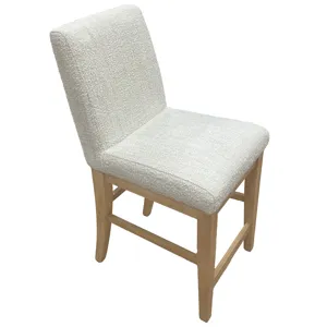 Sequoia Modern Rustic Solid Wood Upholstered Parsons Counter Stool(Set Of 2)