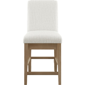 Sequoia Modern Rustic Solid Wood Upholstered Parsons Counter Stool(Set Of 2)