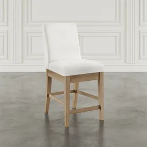 Sequoia Modern Rustic Solid Wood Upholstered Parsons Counter Stool(Set Of 2)