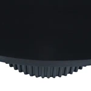 Auden 60\" Round Mid-Century Modern Fluted Pedestal Base Dining Table