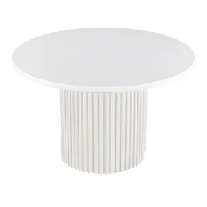 Auden Mid-Century Modern 5-Piece Counter Height Dining Set With Round Table And Spindle Back Barstools