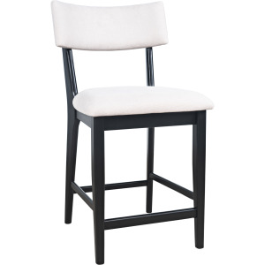 Beck Contemporary Upholstered Split Back Counter Stool Set Of 2