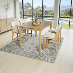 Beck Contemporary Upholstered Split Back Counter Stool Set Of 2