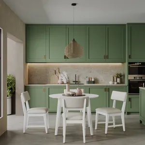 Beck Contemporary Upholstered Split Back Dining Chair Set Of 2