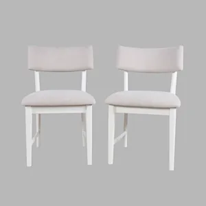 Beck Contemporary Upholstered Split Back Dining Chair Set Of 2