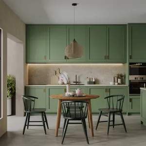 Fitz Traditional Solid Wood Curved Back Spindle Dining Chair(Set Of 2)