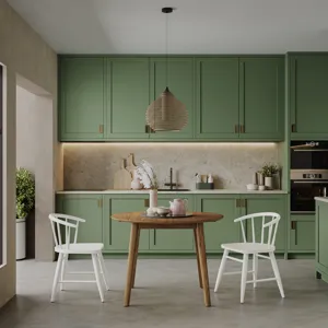 Fitz Traditional Solid Wood Curved Back Spindle Dining Chair(Set Of 2)