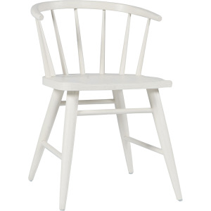 Fitz Traditional Solid Wood Curved Back Spindle Dining Chair(Set Of 2)