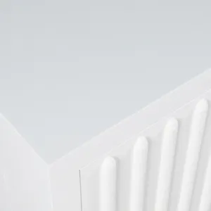 Maven 60\" Mid-Century Modern Fluted Four Door Sideboard Storage Cabinet