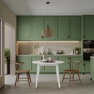 Percy 42\" Contemporary Round Drop-Leaf Dining Table