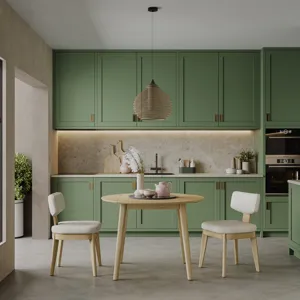 Tate Mid-Century Modern Split Back Upholstered Dining Chair(Set Of 2)