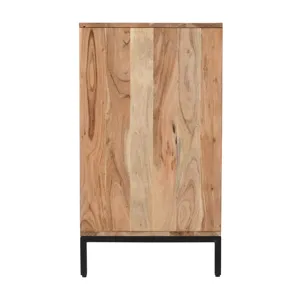 Ryder 60\" Modern Fluted Door Solid Wood Console Storage TV Stand Cabinet