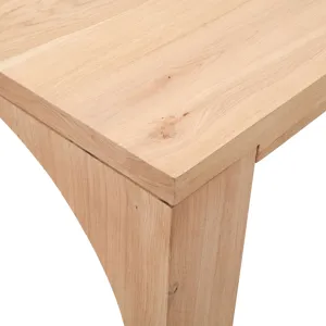 Archimedes 88-Inch Modern Wood Dining Table With Arched Base