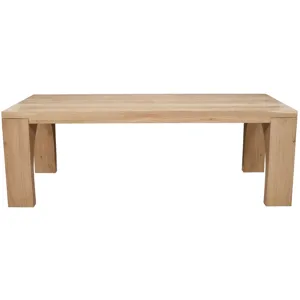Archimedes 88-Inch Modern Wood Dining Table With Arched Base