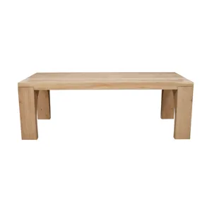 Archimedes 88\" Modern Wood Dining Table With Arched Base