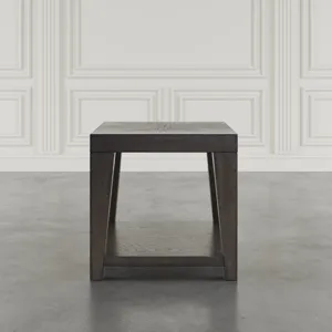 Laurel Creek Modern Contemporary 24\" Square End Table With Open Shelf