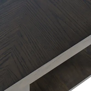 Laurel Creek Modern Contemporary 24\" Square End Table With Open Shelf