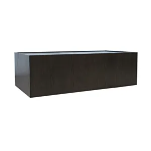 Laurel Creek Modern Contemporary 52" Block Coffee Table With Hidden Casters