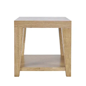 Laurel Creek Modern Contemporary 24\" Square End Table With Open Shelf