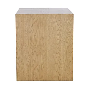 Laurel Creek Modern Contemporary Square Block Pedestal End Table