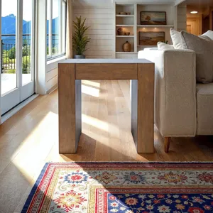 Taos Modern Rustic Square Dovetailed End Table