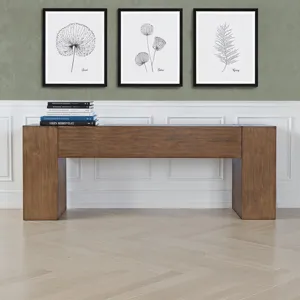 Taos Modern Rustic 79\" Dovetailed Sofa Console Table