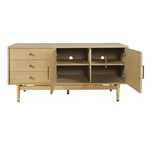 Olson 57\" Mid-Century Modern Scandinavian Console TV Stand Storage Cabinet
