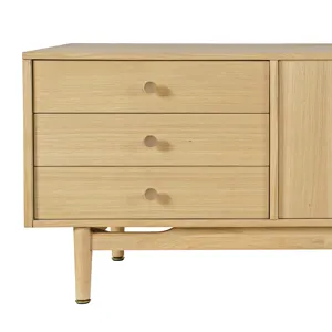 Olson 67\" Mid-Century Modern Scandinavian Console TV Stand Storage Cabinet