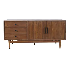 Olson 57\" Mid-Century Modern Scandinavian Console TV Stand Storage Cabinet