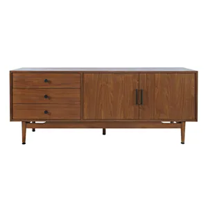 Olson 67\" Mid-Century Modern Scandinavian Console TV Stand Storage Cabinet