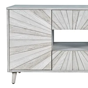 Reece 50\" Mid-Century Modern Starburst TV Stand Console Storage Cabinet