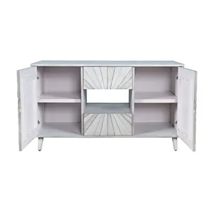 Reece 50\" Mid-Century Modern Starburst TV Stand Console Storage Cabinet