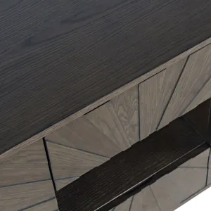 Reece 50\" Mid-Century Modern Starburst TV Stand Console Storage Cabinet