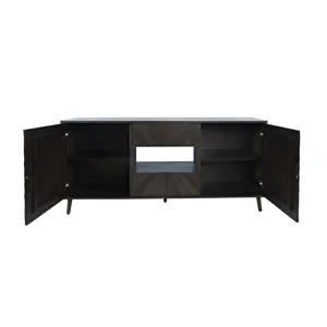 Reece 50\" Mid-Century Modern Starburst TV Stand Console Storage Cabinet
