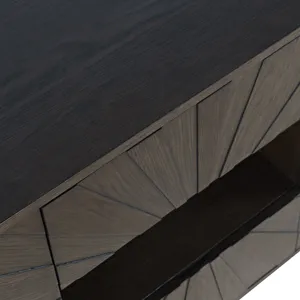 Reece 60\" Mid-Century Modern Starburst TV Stand Console Storage Cabinet