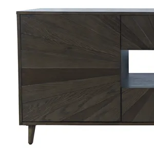 Reece 70\" Mid-Century Modern Starburst TV Stand Console Storage Cabinet