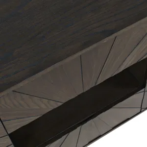 Reece 70\" Mid-Century Modern Starburst TV Stand Console Storage Cabinet