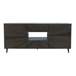 Reece 70\" Mid-Century Modern Starburst TV Stand Console Storage Cabinet