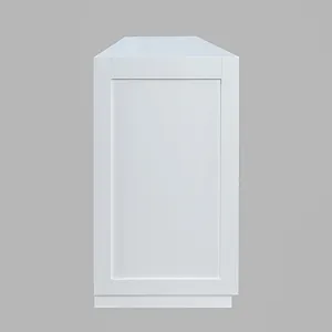 Auburn Hills 70\" Contemporary Media Console With Tempered Glass Doors, Drawers And Adjustable Shelv