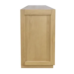 Auburn Hills 70\" Contemporary Media Console With Tempered Glass Doors, Drawers And Adjustable Shelv